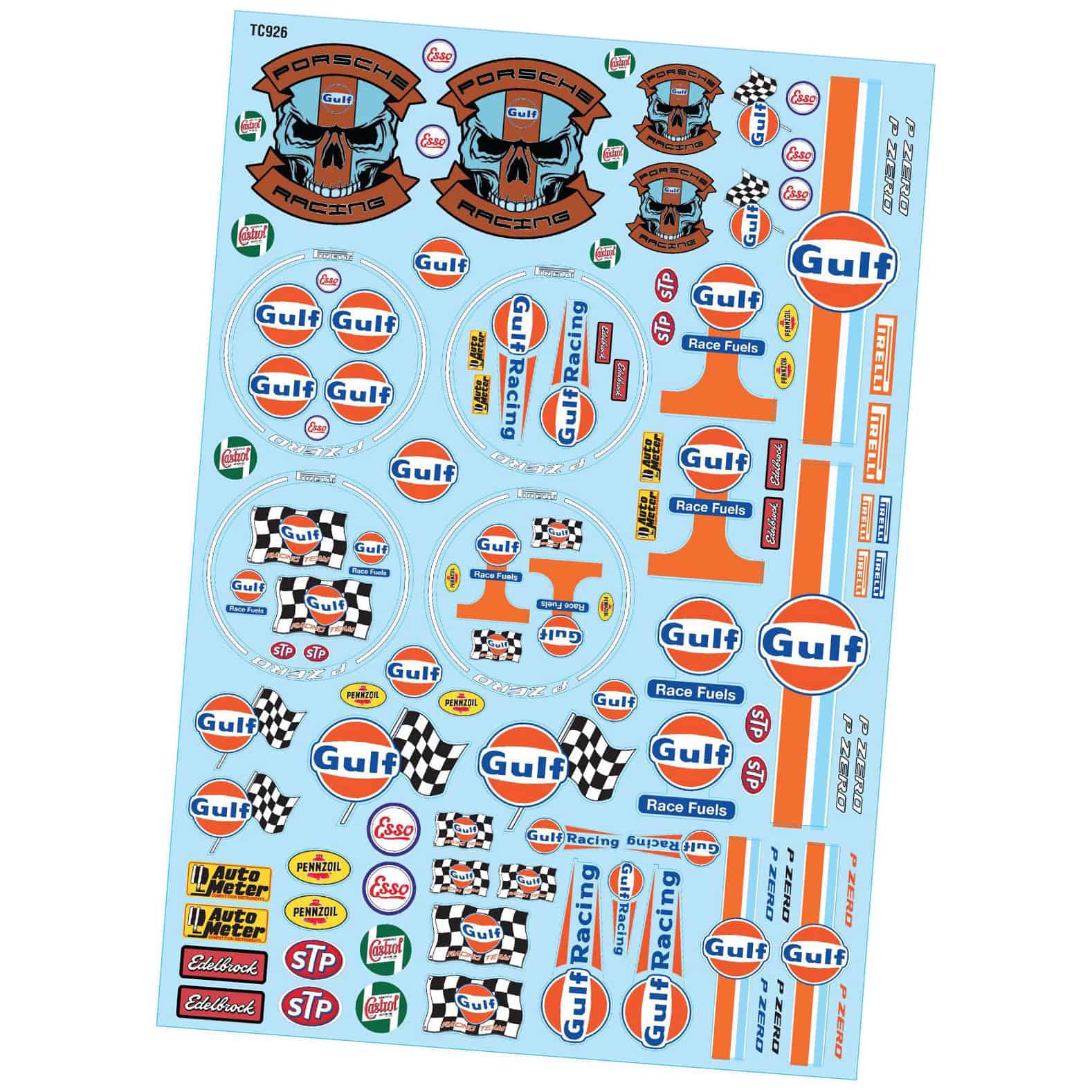 Team C 1/10 Gulf Sticker A4