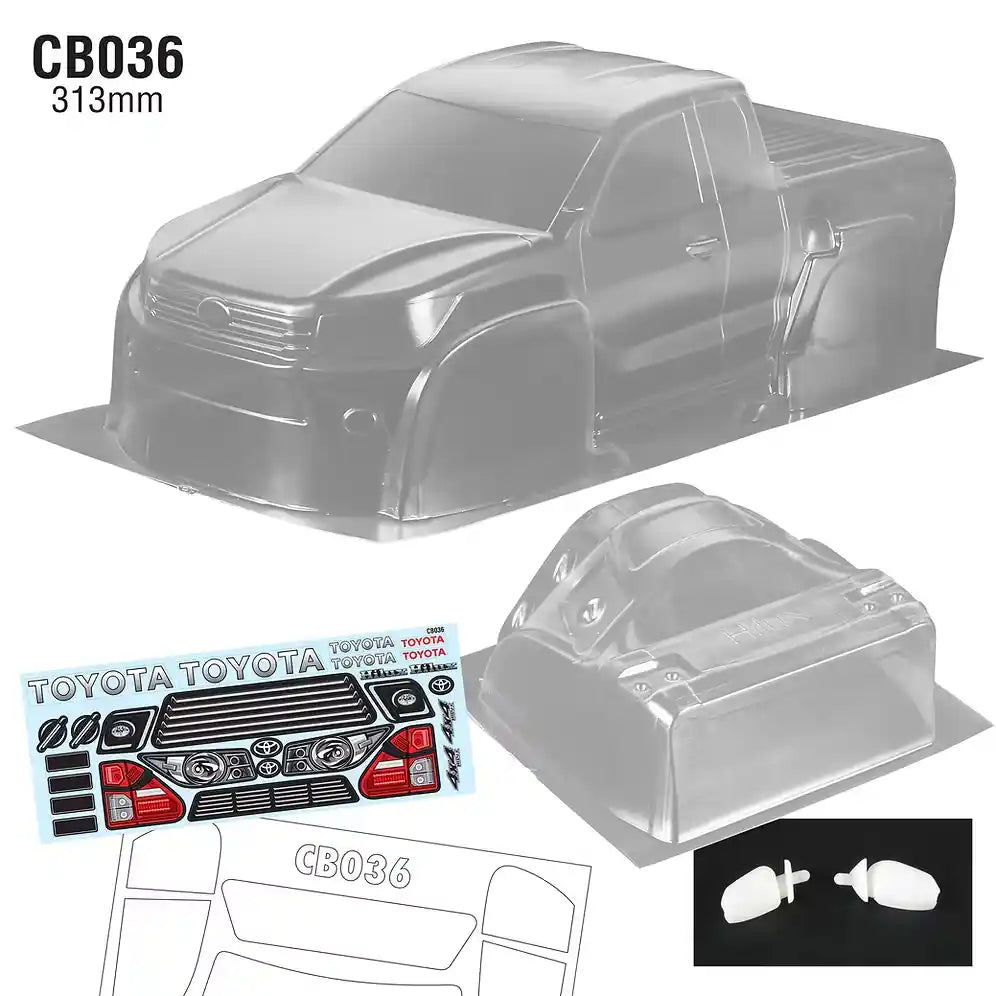 Team C Toyota GD6 Hilux RC Crawler Lexan Body 313mm