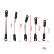 MEUS RACING Stainless Steel Links 5mm Thicker Bedding Rod Linkage Chassis Links Plastic Rod End for AXIAL UTB18 Capra Trail Buggy