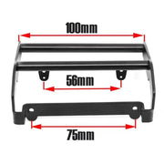 Metal Traxxas TRX4 Ford Bronco Bumper + Spot Lights (Black)
