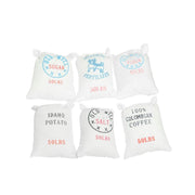 1:10 Scale Flour/Coffee/Produce Bags - 6 pcs
