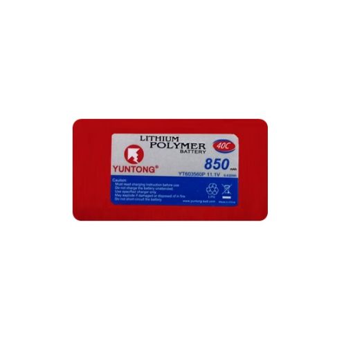 Lipo Battery YT 3s 850 40c (jst)