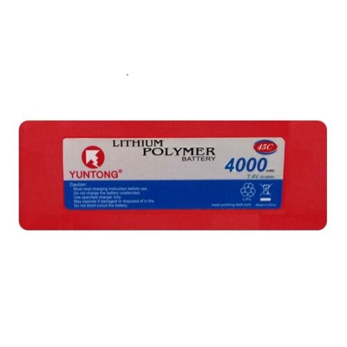 Yuntong Lipo Battery 2s 4000mah 45c (deans)
