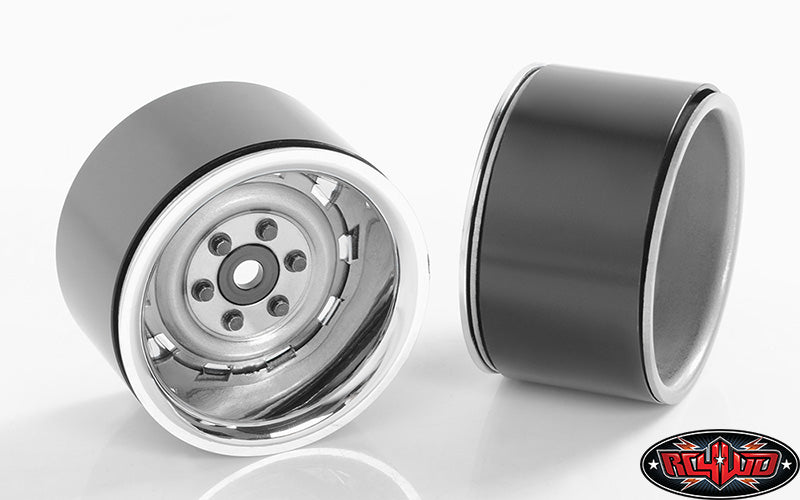Rally 1.9" Beadlock Wheels (Silver)