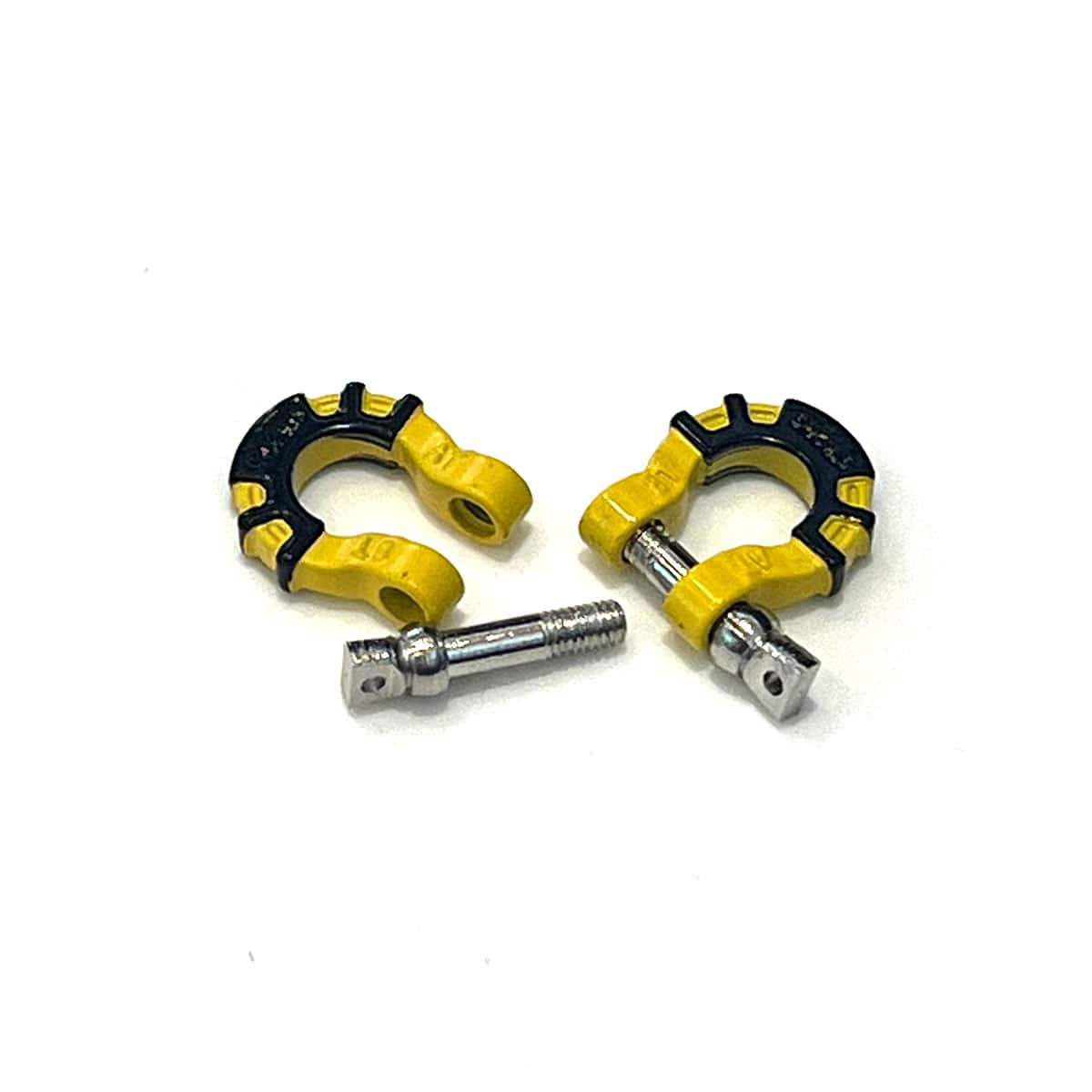 1:10 Scale Metal Trailer Tow Hook Shackles (Yellow) (Copy) (Copy)