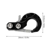 Large 24x13.5mm Scale Metal RC Crawler Winch Hook (Black)
