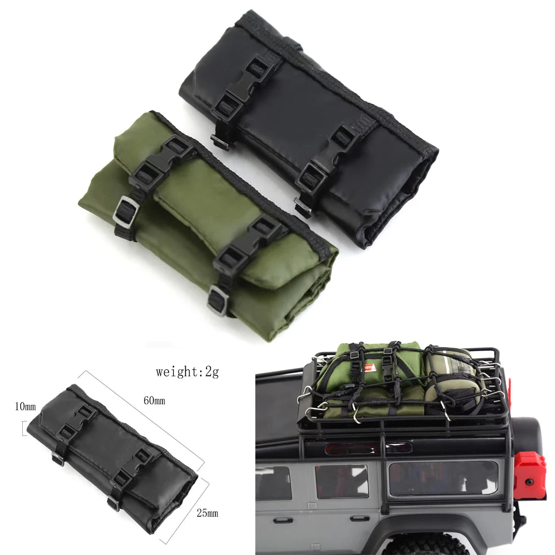 1:18 / 1:24 Scale Sleeping Bag (Green)