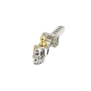 Metal 1:10 Scale Trailer Hitch / Towbar Skull (Silver)