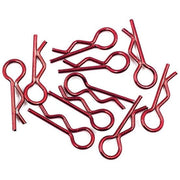 1/18 and 1/24 Metal RC Body Clips (Red) 1pc