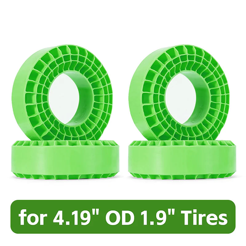 INJORA 4pcs Silicone Rubber Inserts For 106-108mm(4.75" OD) 1.9" Tires