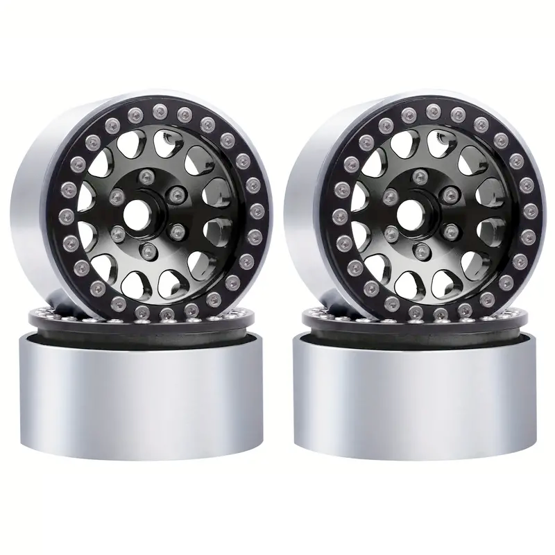 Black CNC Aluminium 1.9 Beadlock Rim (4pc)