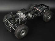 Boom Racing BRX01 AWB Adjustable Wheelbase 1/10 4WD Radio Control Chassis Kit With ZIL Pickup Hard Body (Recon G6 Certified) for BRX01 AWB