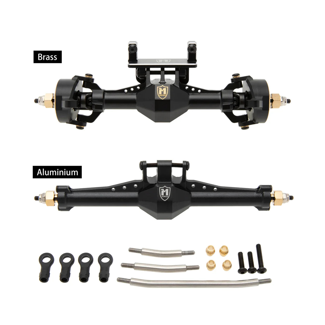 MEUS Racing Traxxas TRX4M Isokinetic 3-Section CVD Front and Rear Axles Maximum Steering Angle 52° Wider +5MM for Traxxas TRX4M 1/18 RC Crawler