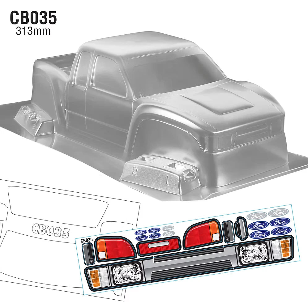 Team C Lexan Cliffhanger RC Body 313mm