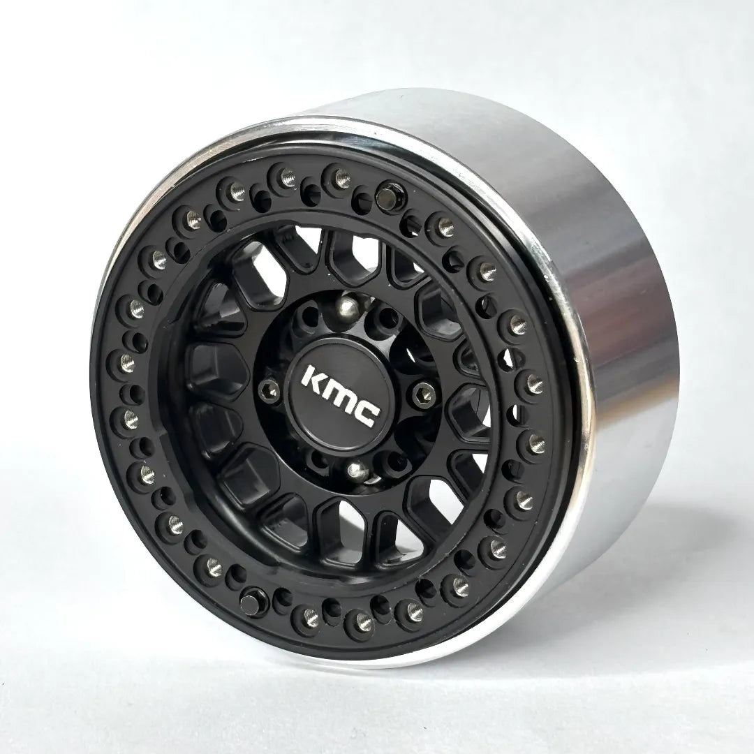 KMC 2.2" Beadlock CNC Rims (Black) (4pc)