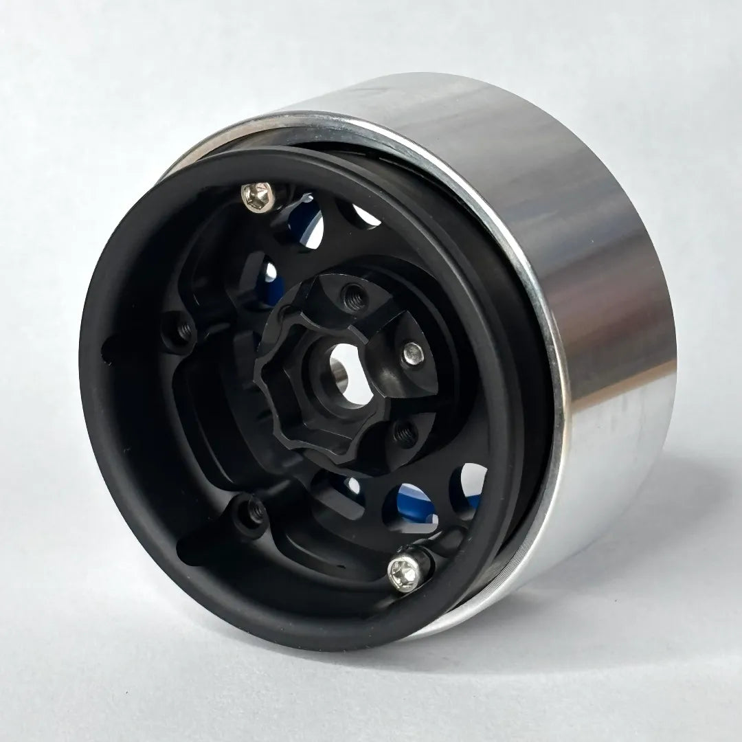 PROCESS 1.9 CNC'D BEADLOCK RIM BLUE ON BLACK