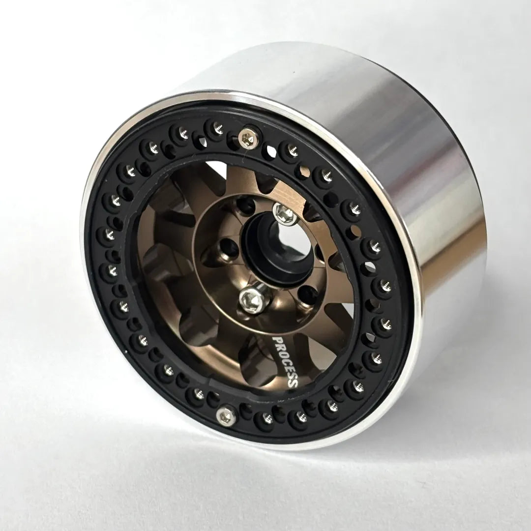 PROCESS STAR 1.9 CNC\'D BEADLOCK RIM BLACK ON GOLD
