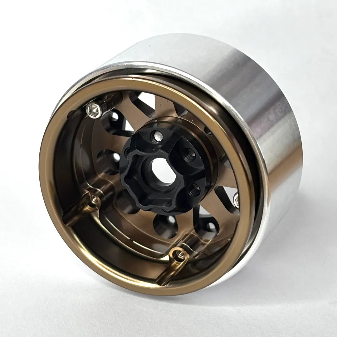 PROCESS STAR 1.9 CNC\'D BEADLOCK RIM BLACK ON GOLD