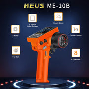 MEUS Racing ME-10B RC Transmitter 8CH 2.4GHz (Orange)