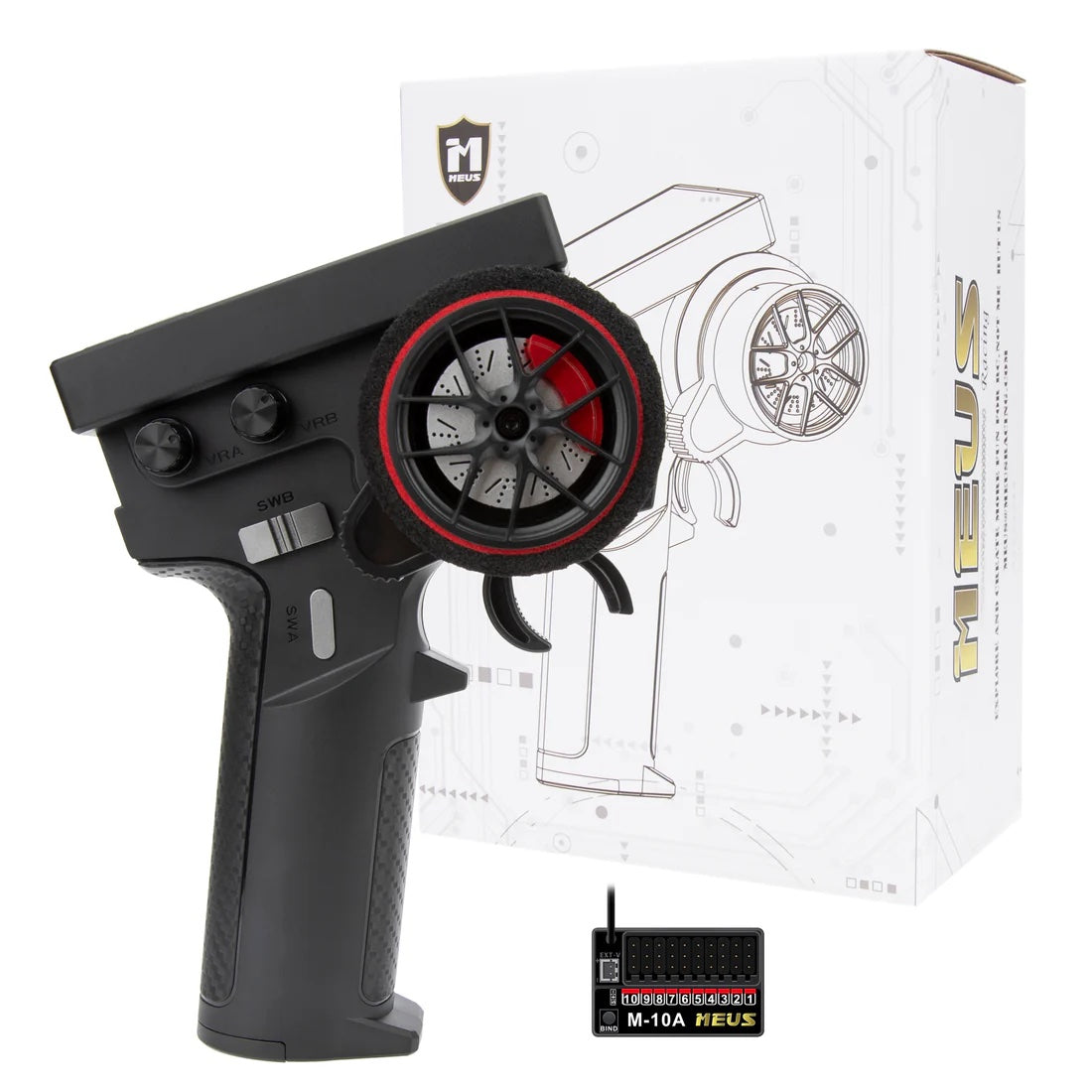 MEUS Racing ME-10B RC Transmitter 8CH 2.4GHz (Orange)