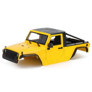 Jeep Wrangler Pickup Body for SCX10, SCX10 ii (313mm Wheelbase) - Yellow - Six33 RC