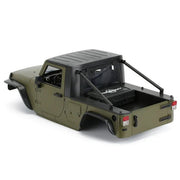 Jeep Wrangler Pickup Hard Body for SCX10, SCX10 ii (313mm Wheelbase) - Army Green - Six33 RC