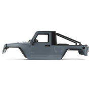 Jeep Wrangler Pickup Hard Body for SCX10, SCX10 ii (313mm Wheelbase) - Grey - Six33 RC