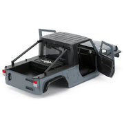 Jeep Wrangler Pickup Hard Body for SCX10, SCX10 ii (313mm Wheelbase) - Grey - Six33 RC