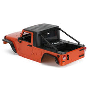 Jeep Wrangler Pickup Hard Body for SCX10, SCX10 ii (313mm Wheelbase) - Orange - Six33 RC
