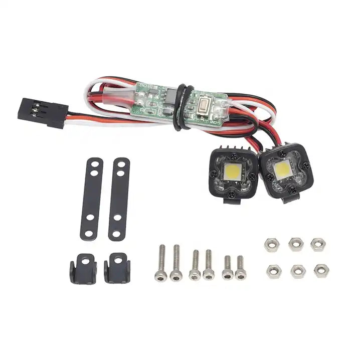 LED RC Crawler Work Lights + Controller (2Pc)