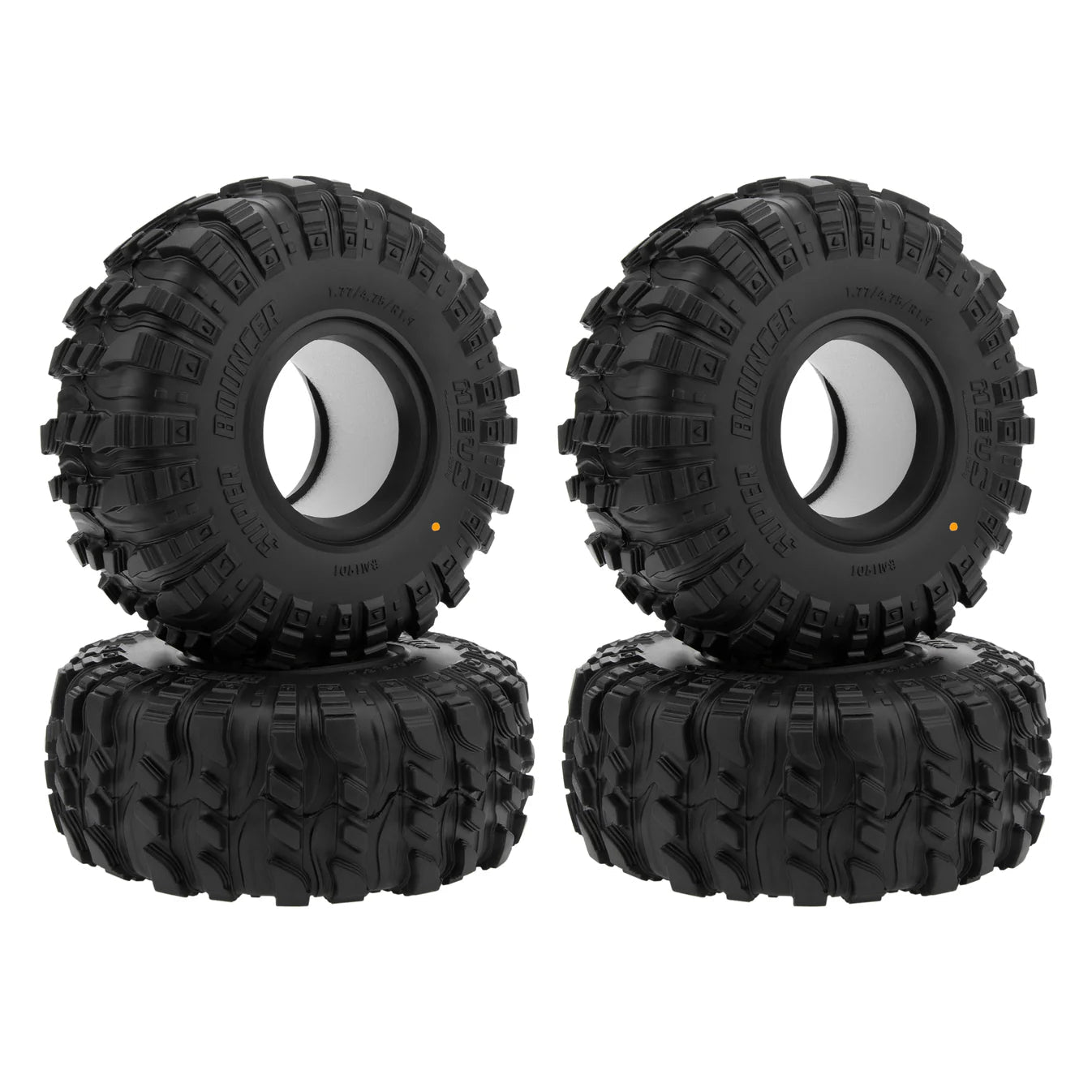 MEUS Racing 1.9 Inch MS6 Super Soft &amp; Sticky Super Bouncer Pin M1902 Rubber Tires for 1/10 - Six33 RC