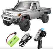MN82 Pro 2.4G 1:12 Full Scale Pickup Short Truck 4WD (Silver) - Six33 RC