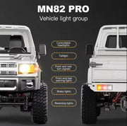 MN82 Pro 2.4G 1:12 Full Scale Pickup Short Truck 4WD (Silver) - Six33 RC