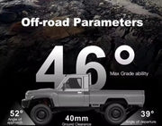 MN82 Pro 2.4G 1:12 Full Scale Pickup Short Truck 4WD (Silver) - Six33 RC