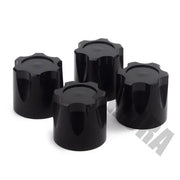 INJORA 4PCS M4 Alloy Wheel Lock Nuts, RC Wheel Rim Center Caps - BLACK