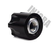 INJORA 4PCS M4 Alloy Wheel Lock Nuts, RC Wheel Rim Center Caps - BLACK