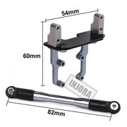 INJORA Metal Servo Mount Base Stand With Steering Link Rod For SCX10 II AR44 Axles