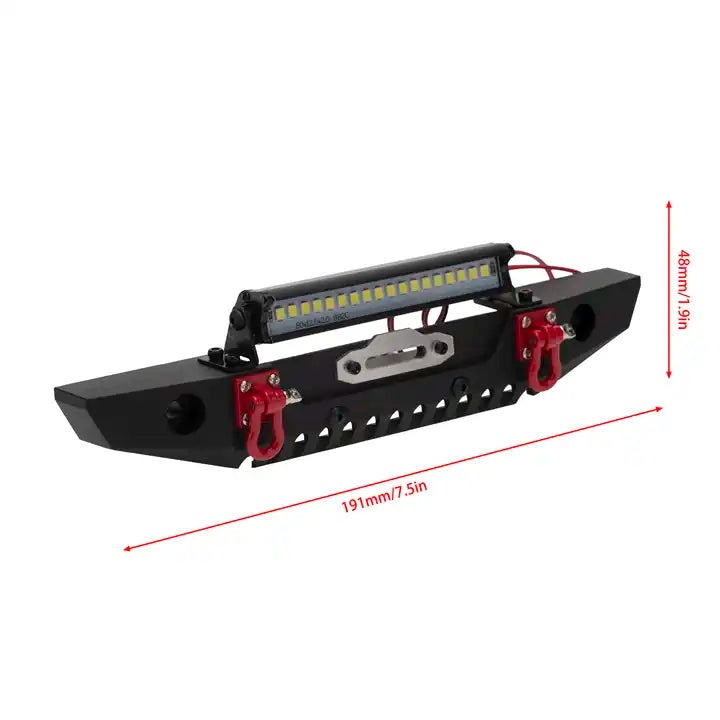 1:10 Steel Front Bumper w/ LED Lightbar