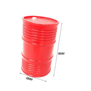 Scale Oil Drum (Red) 1:10 Scale