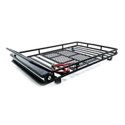 Steel 1/10 Roof Rack with LED Light Bar for 1/10 RC Crawler