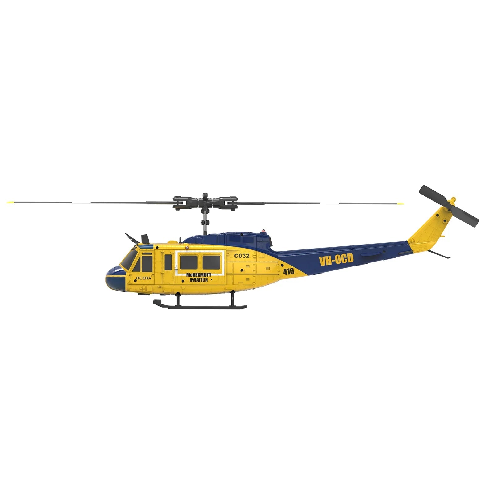 RC ERA 1/48 C032 UH - 1 HUEY GYRO STABILIZED HELICOPTER RTF (Yellow) - Six33 RC
