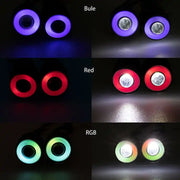 17MM Multifunction Headlight LED - Blue Halo + Yellow Inside
