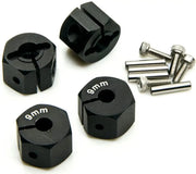 Aluminum 9mm Wheel Hex 12mm 1/10 Scale