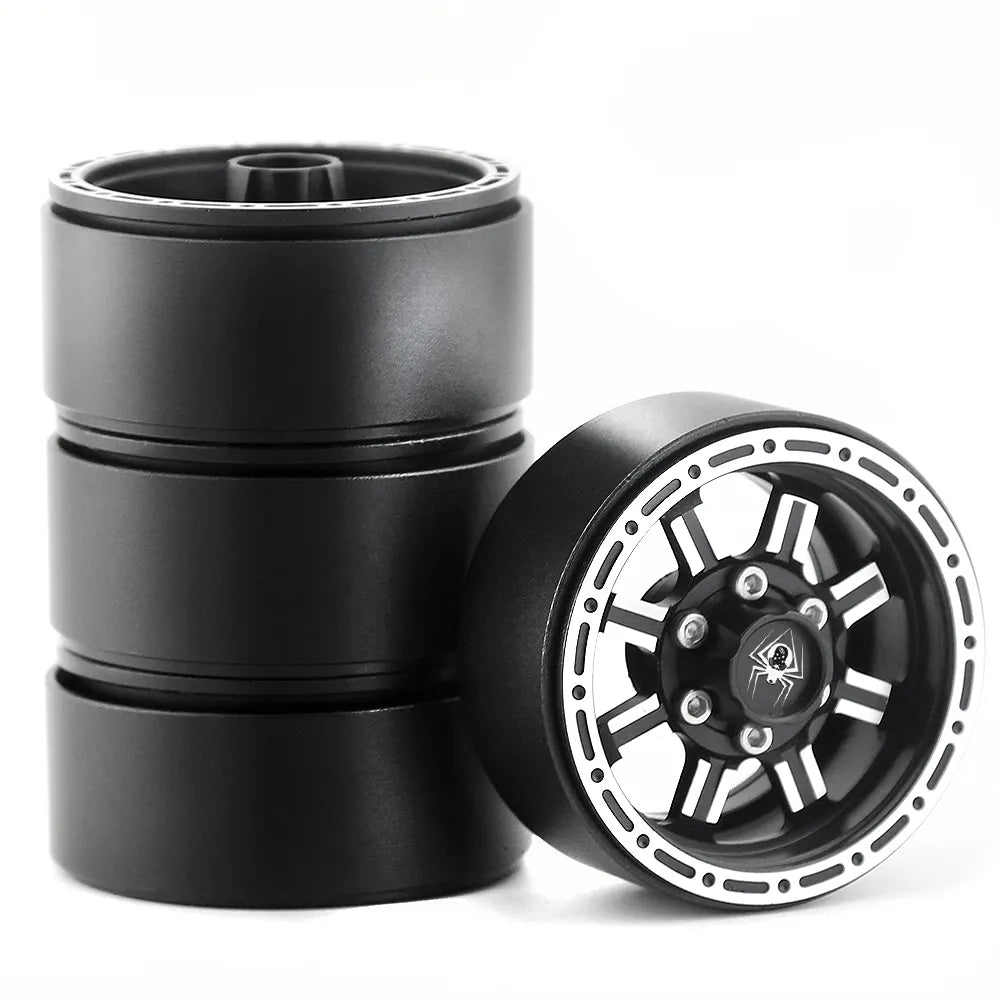 1.9" Metal Alloy 8 Spoke Beadlock Wheels (4)
