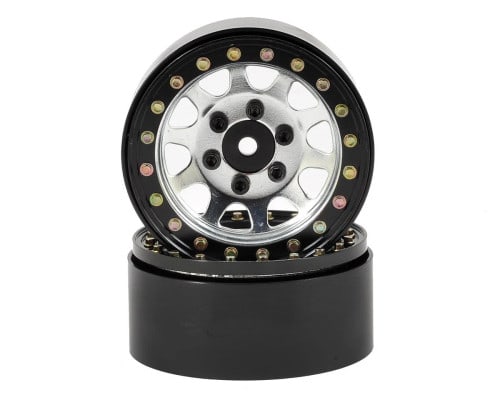 1.9" SSD Steel Trail Beadlock Wheels (Silver) (2)