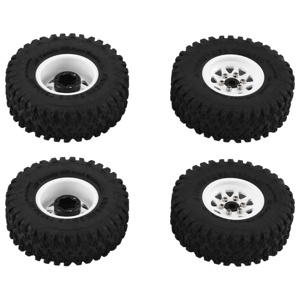 1.0" Steel Beadlock Wheel (SCX24) Gun Metal