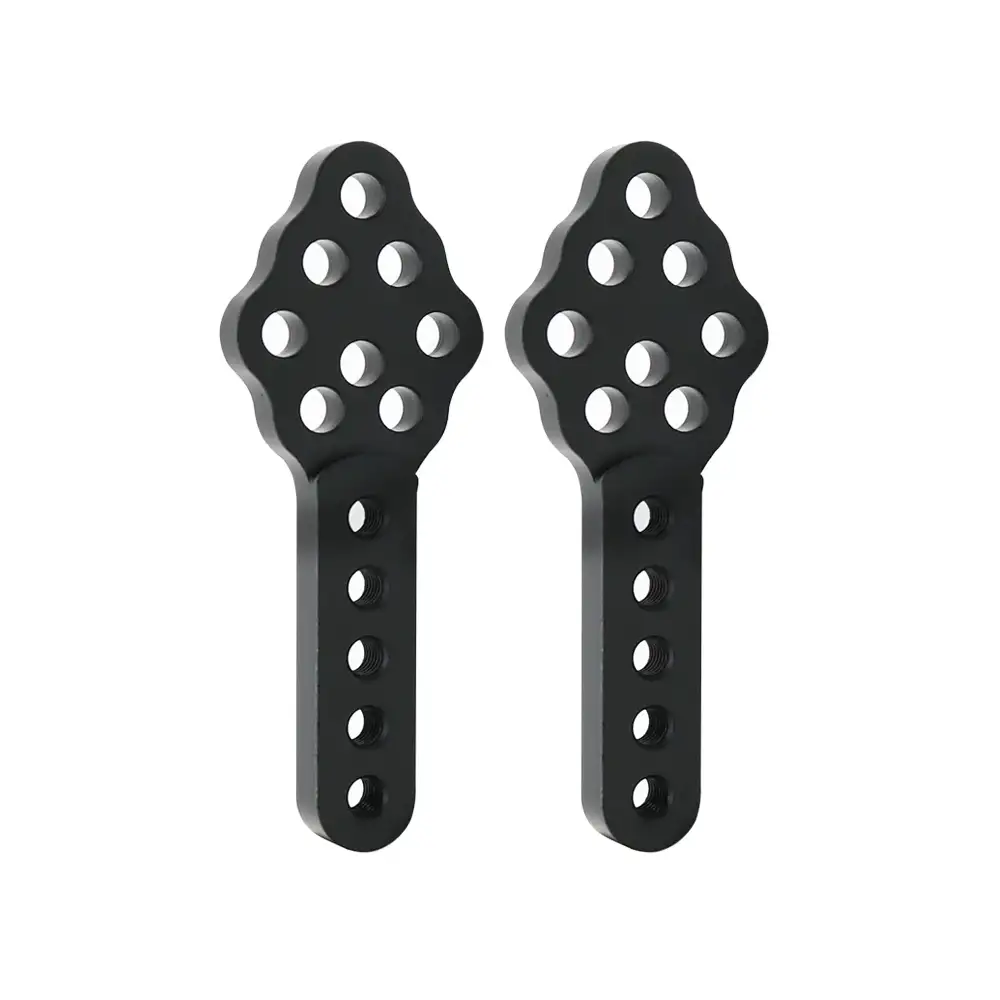Adjustable Alloy Shock Relocation Mounts (Black) 2pc