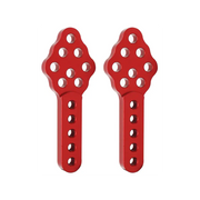 Adjustable Alloy Shock Relocation Mounts (Red) 2pc