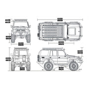RGT EX86190 LC76 1/10 RC 4WD Rock Crawler (White)