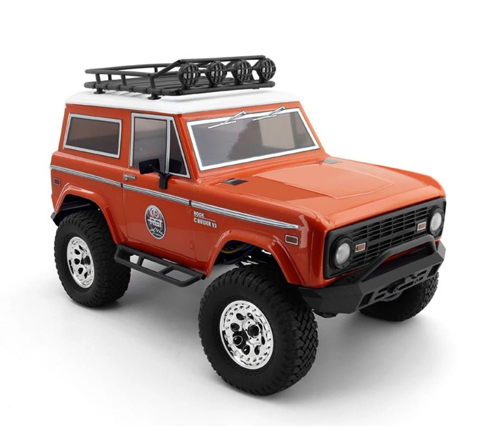 RGT Rock Crawler 136100V3 - FD 1/10 RC Electric 4WD RC Car - Red Orange - Six33 RC